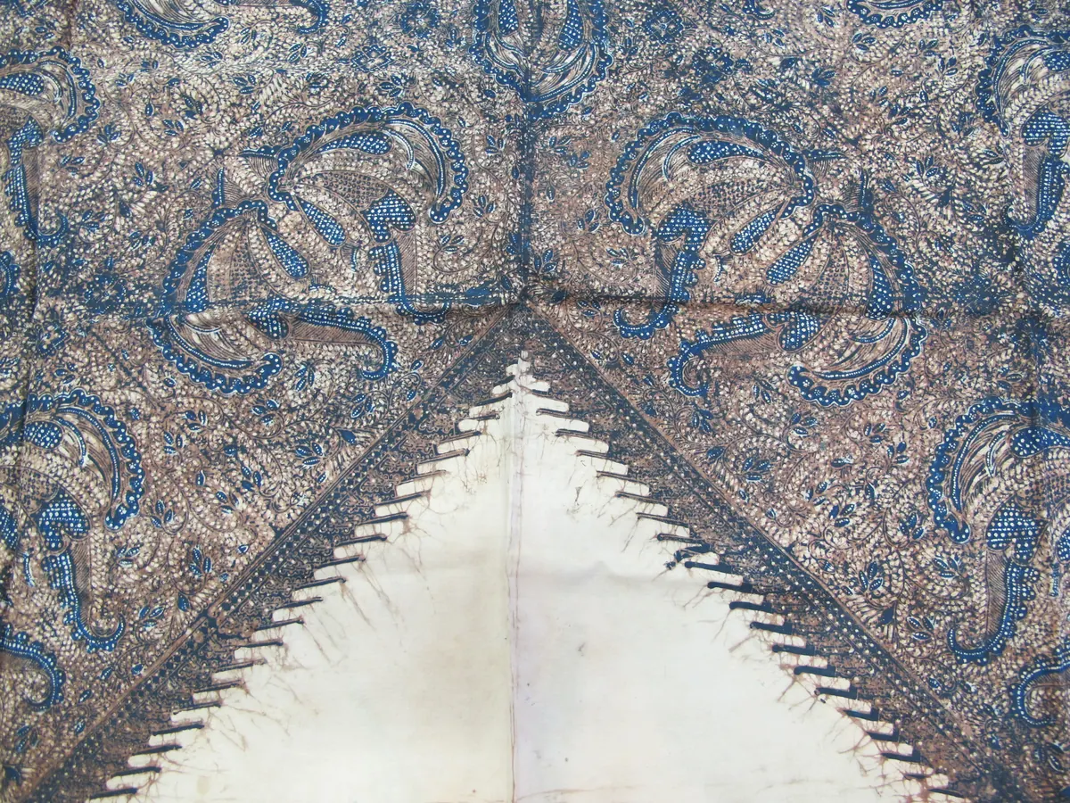 Silk batik scarf