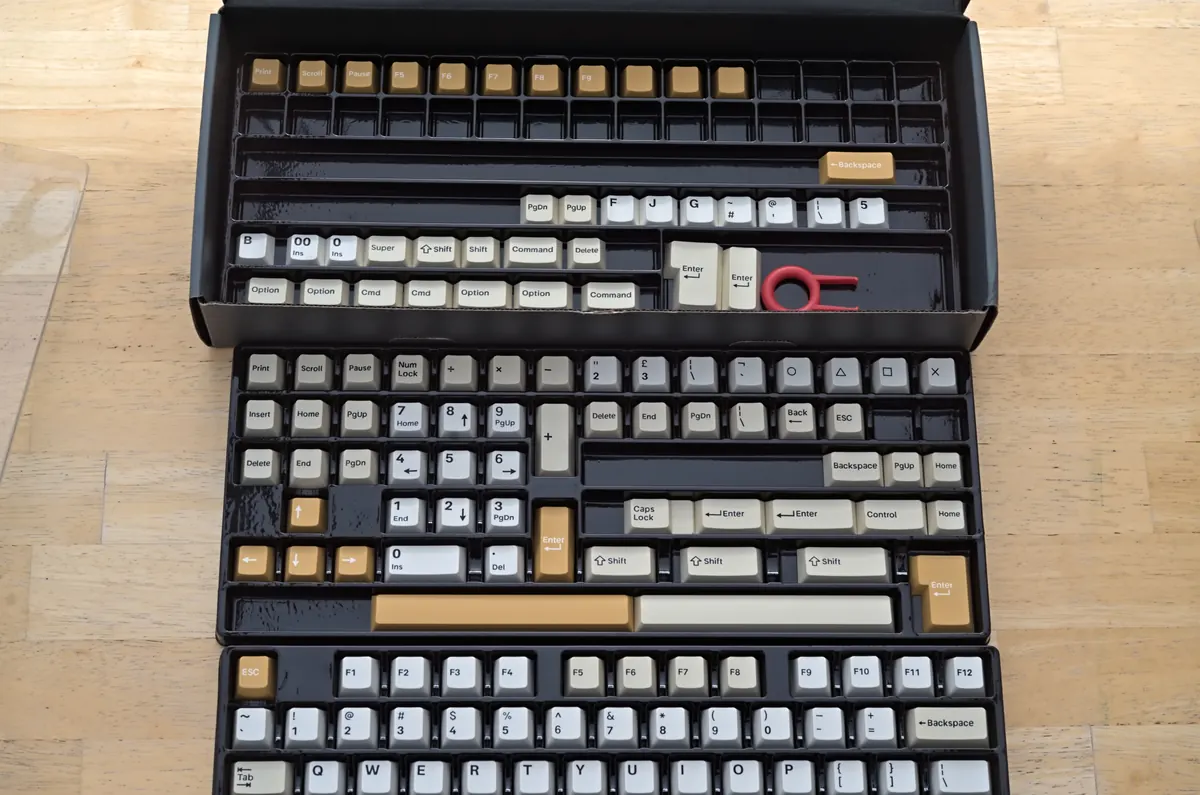 Custom keycap set, cherry profile